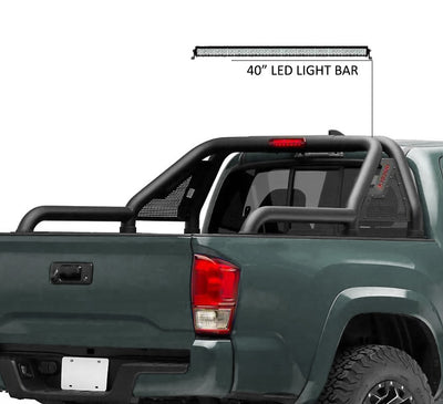 2015-2026 Canyon Gladiator Roll Bar Kit Modular W/40" LED Light Bar | Black Horse Off Road - Image 8