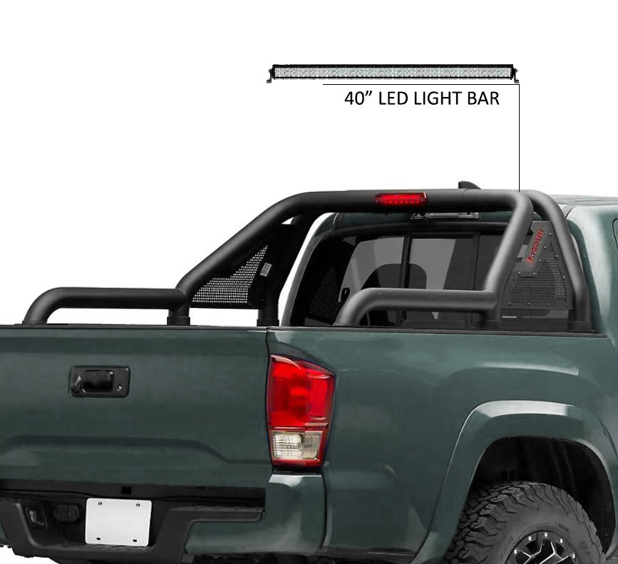 2015-2026 Canyon Gladiator Roll Bar Kit Modular W/40" LED Light Bar | Black Horse Off Road - Image 8