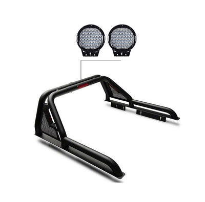 2015-2026 Canyon Gladiator Roll Bar Kit Modular W/ Set of 9" Black Round LED Light | Black Horse Off Road - Image 1