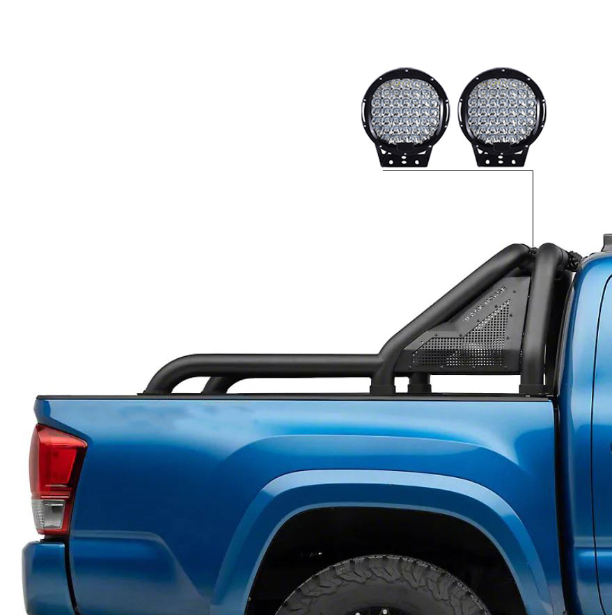 2015-2026 Canyon Gladiator Roll Bar Kit Modular W/ Set of 9" Black Round LED Light | Black Horse Off Road - Image 2