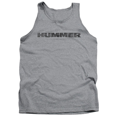 Hummer Distressed Logo Adult Tank Top Athletic Heather