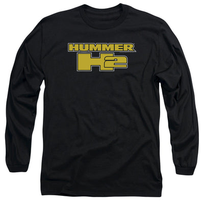 Hummer H2 Block Logo Adult Long Sleeve - Black