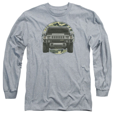 Hummer Lead or Follow Adult Long Sleeve - Athletic Heather