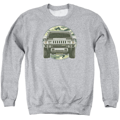 Hummer Lead or Follow Adult Crewneck Sweatshirt - Athletic Heather