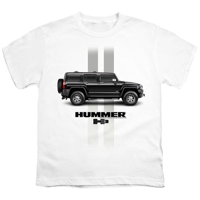 Hummer H3 Stripes Youth Short Sleeve - White
