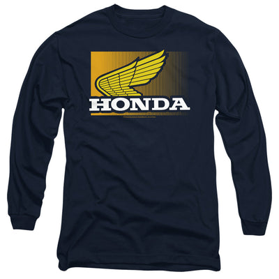 Honda Wing Gradient-Adult Long Sleeve-Navy