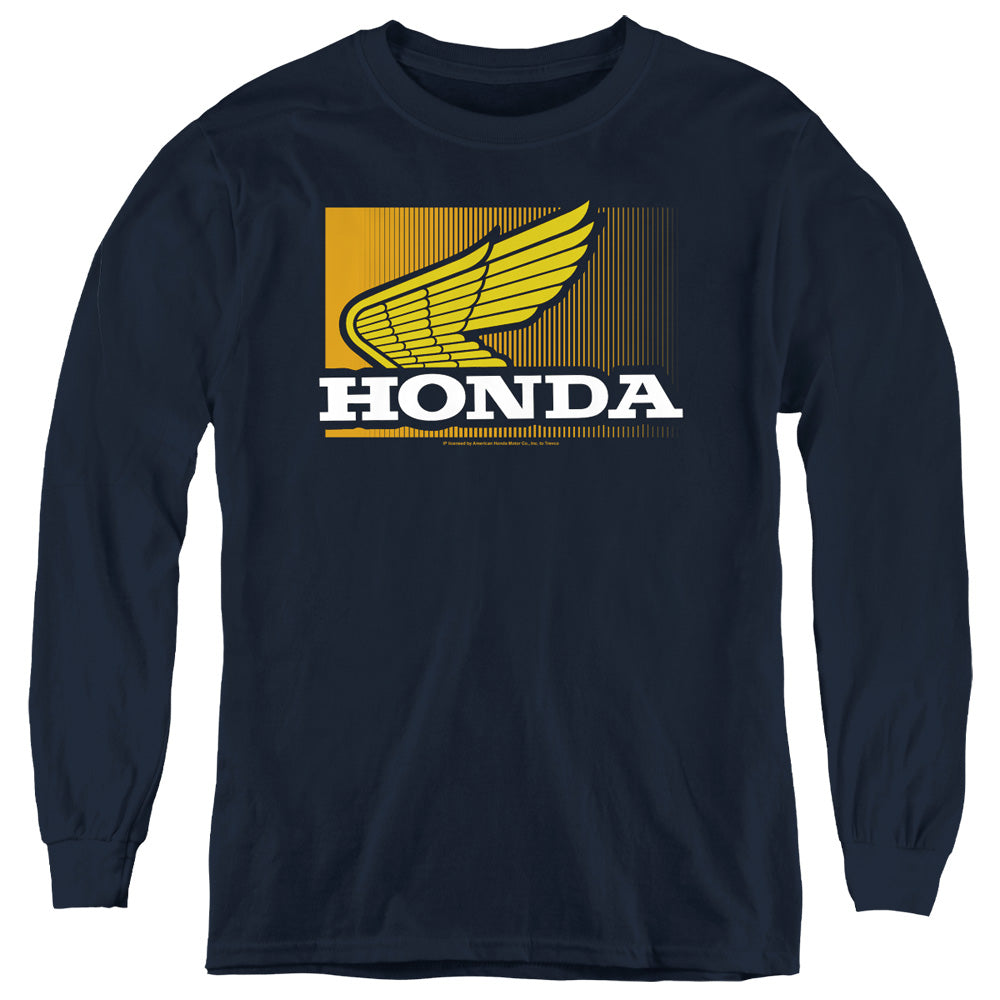 Honda Wing Gradient-L/S Youth-Navy