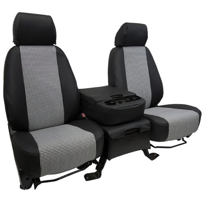 Custom Fit Truck Seat Covers for Ford, Chevy, Ram & Toyota – Houndstooth Designer Fabric | Made in USA