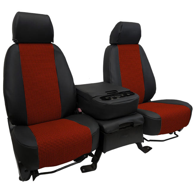 Custom Fit Truck Seat Covers for Ford, Chevy, Ram & Toyota – Houndstooth Designer Fabric | Made in USA