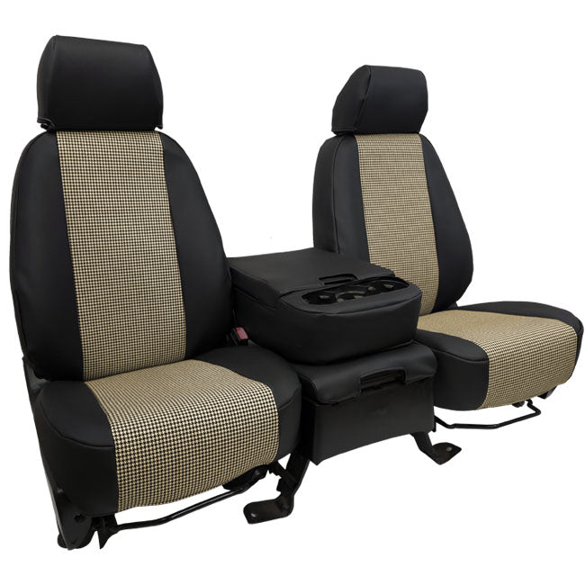 Custom Fit Truck Seat Covers for Ford, Chevy, Ram & Toyota – Houndstooth Designer Fabric | Made in USA