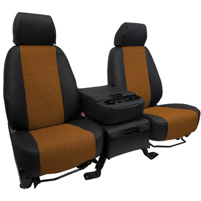 Custom Fit Truck Seat Covers for Ford, Chevy, Ram & Toyota – Houndstooth Designer Fabric | Made in USA