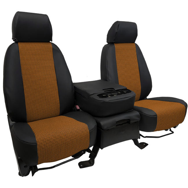 Custom Fit Truck Seat Covers for Ford, Chevy, Ram & Toyota – Houndstooth Designer Fabric | Made in USA