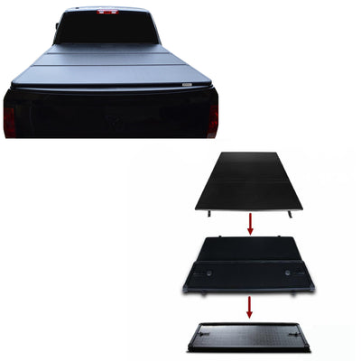 2022-2026 Toyota Tundra Hard Tonneau Cover High Profile Trifold | Black Horse Off Road - Image 1
