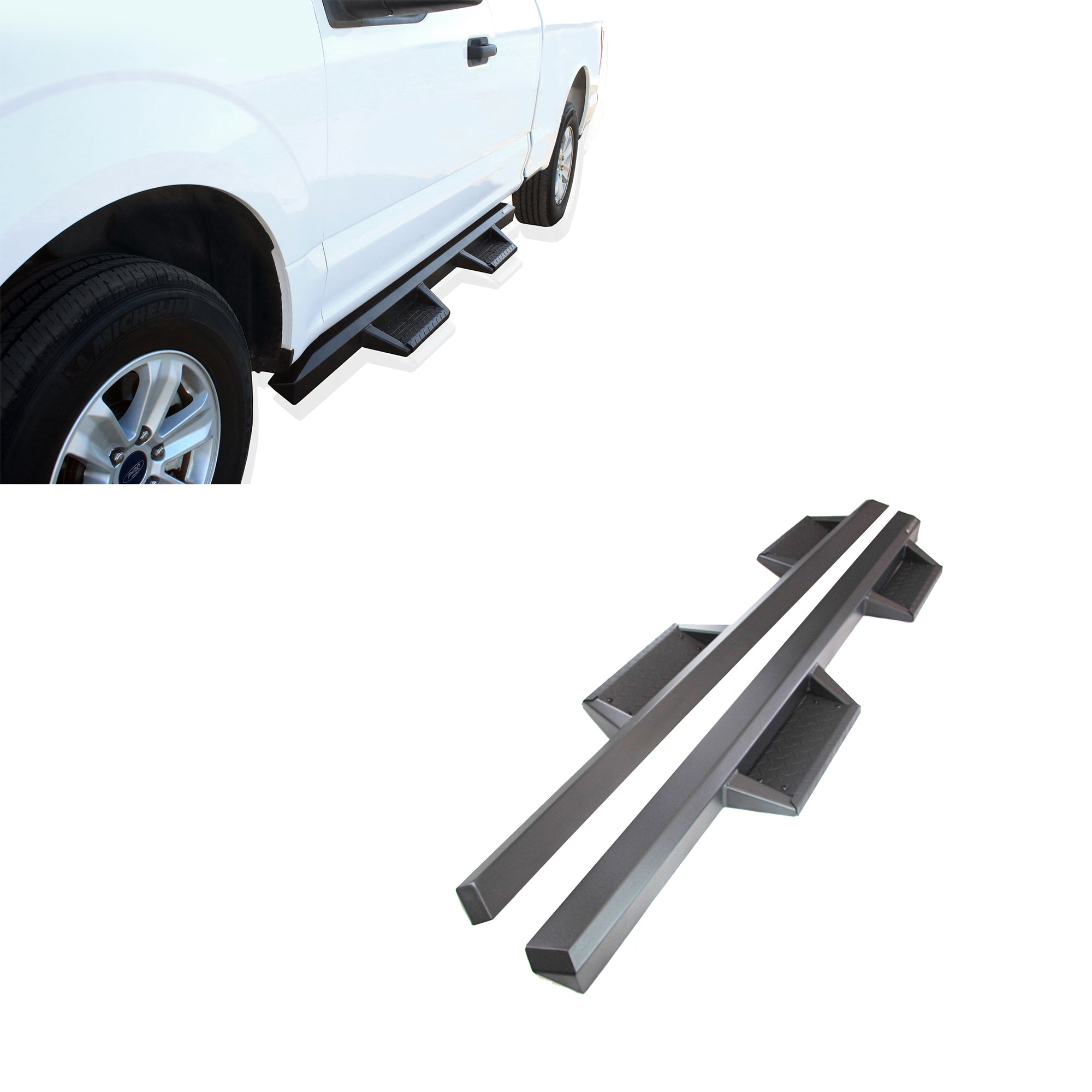 2007-2021 Toyota Tundra Impact Heavy Duty Drop Side Steps | Black Horse Off Road - Image 1