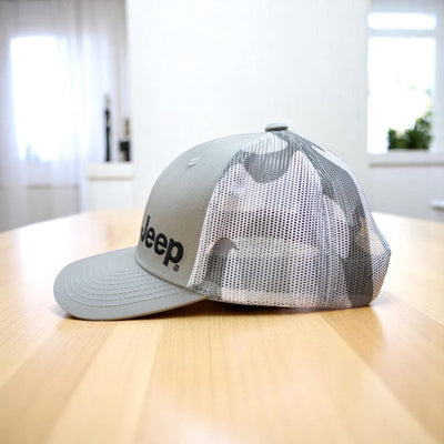 Hat - Jeep Heather Grey and Camo Trucker