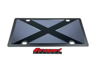 Alabama Blacked Out Carbon Steel License Plate