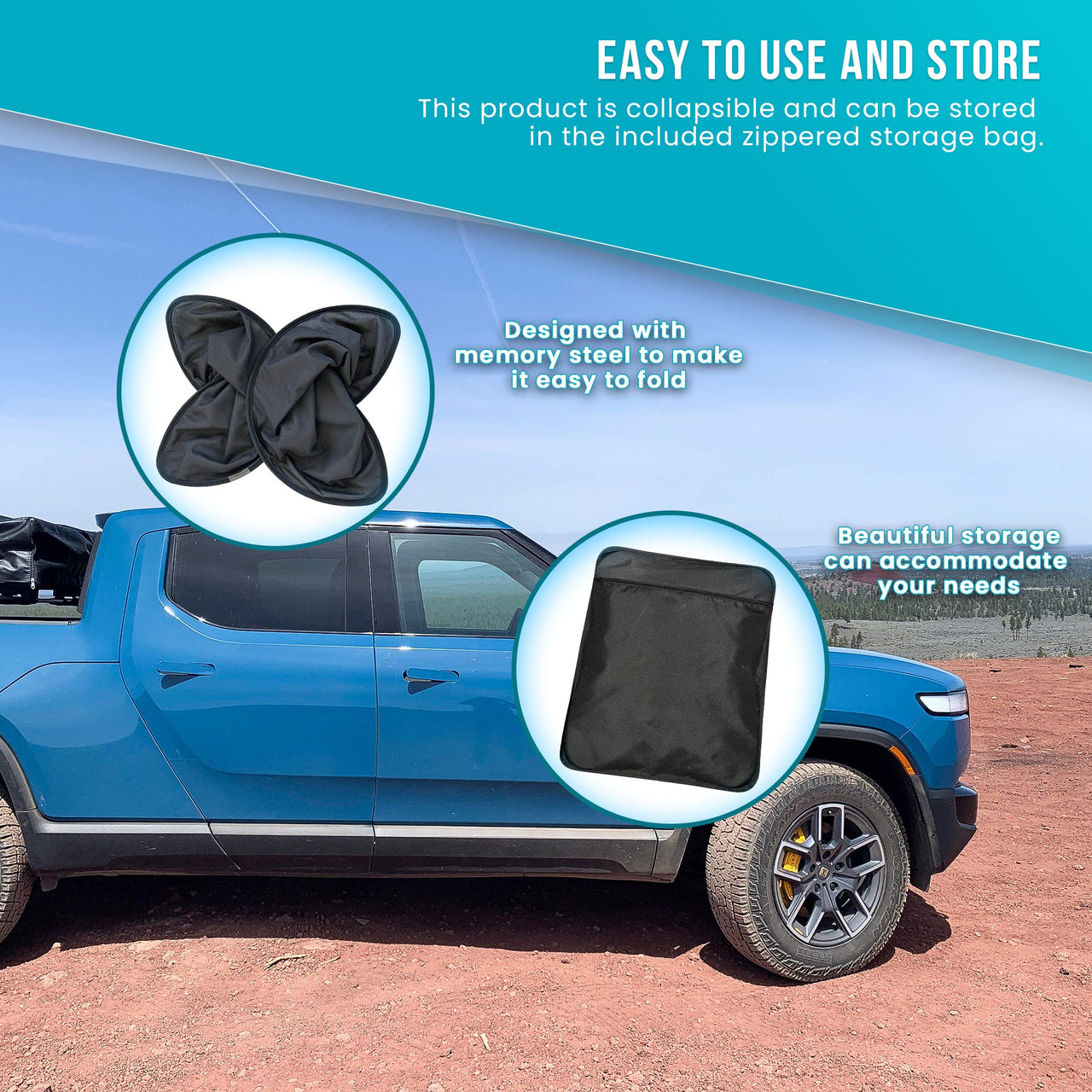 Imperfect Pano Roof Shades for Your Rivian R1T