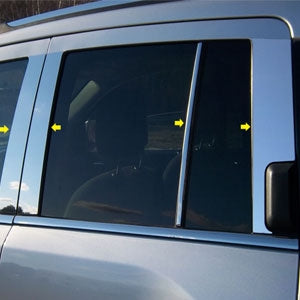 2007-2017 Jeep Compass Pillar Post Trims | Black Horse Off Road - Image 1