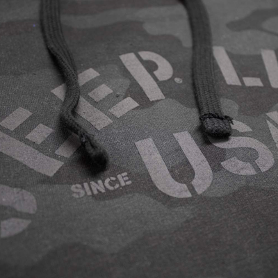 Mens/Unisex Jeep® Life USA Hoodie - Black Camo
