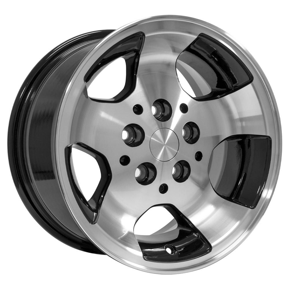 OE Wheels JP08 15x8 Gloss Black Machined replica wheel