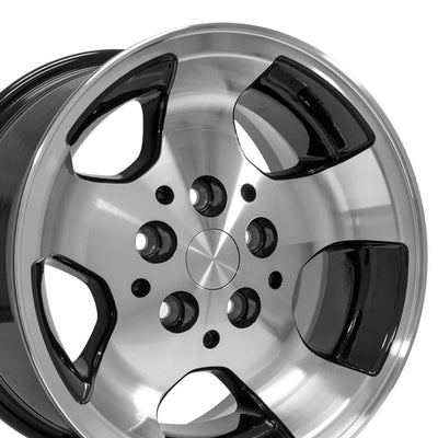 OE Wheels JP08 15x8 Gloss Black Machined replica wheel
