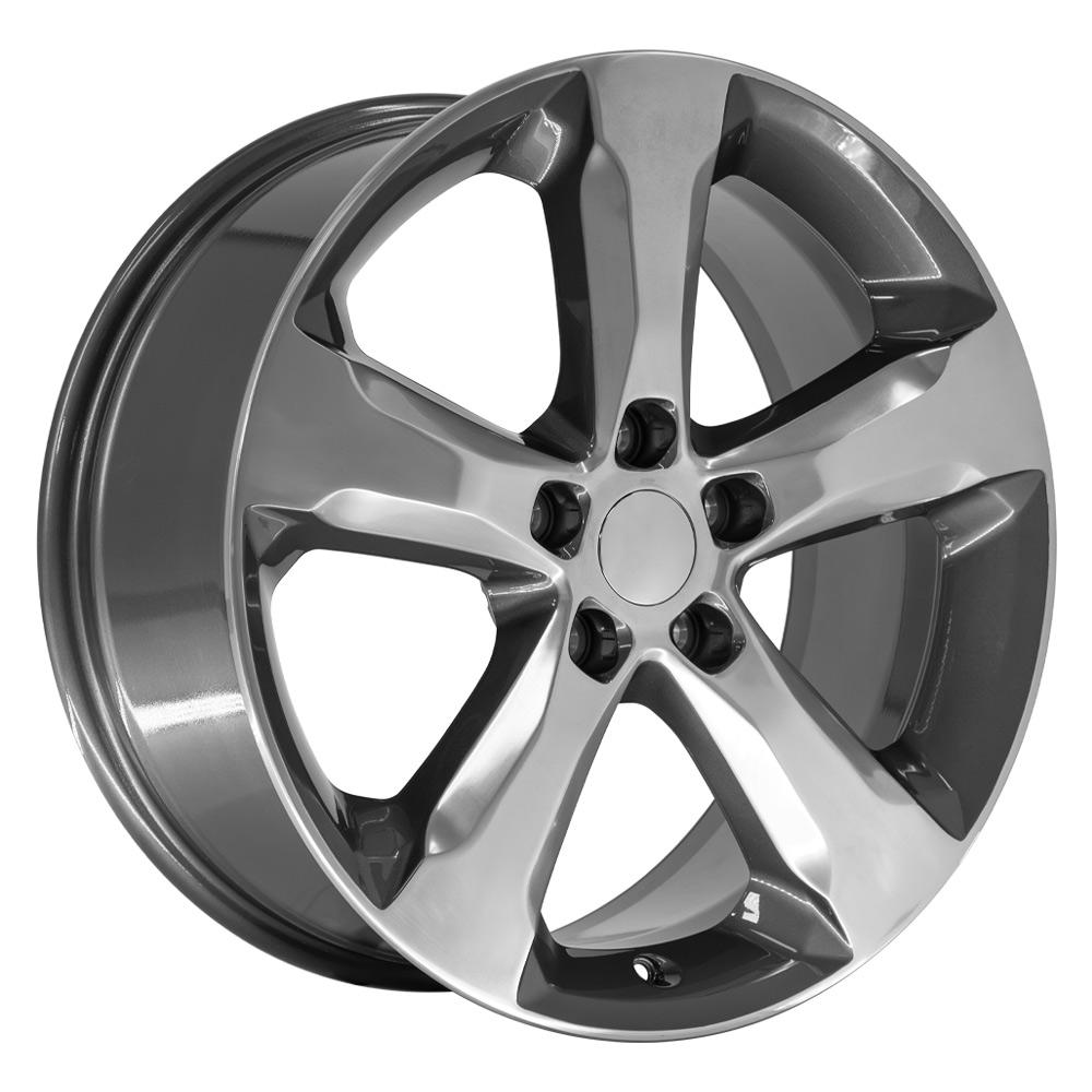 OE Wheels JP28 20x8.5 Gloss Gunmetal with Polished Face replica wheel