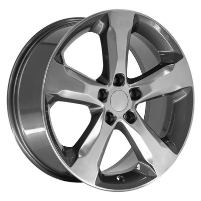 OE Wheels JP28 20x8.5 Gloss Gunmetal with Polished Face replica wheel