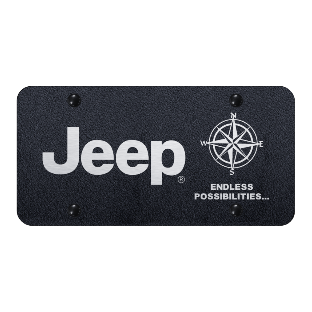 Jeep Endless License Plate Rugged Black | Classic Auto Store Online