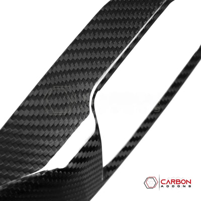 2018+ Jeep Wrangler JL & 2020+ Gladiator JT Real Carbon Fiber 4WD Shifter Base Trim Cover