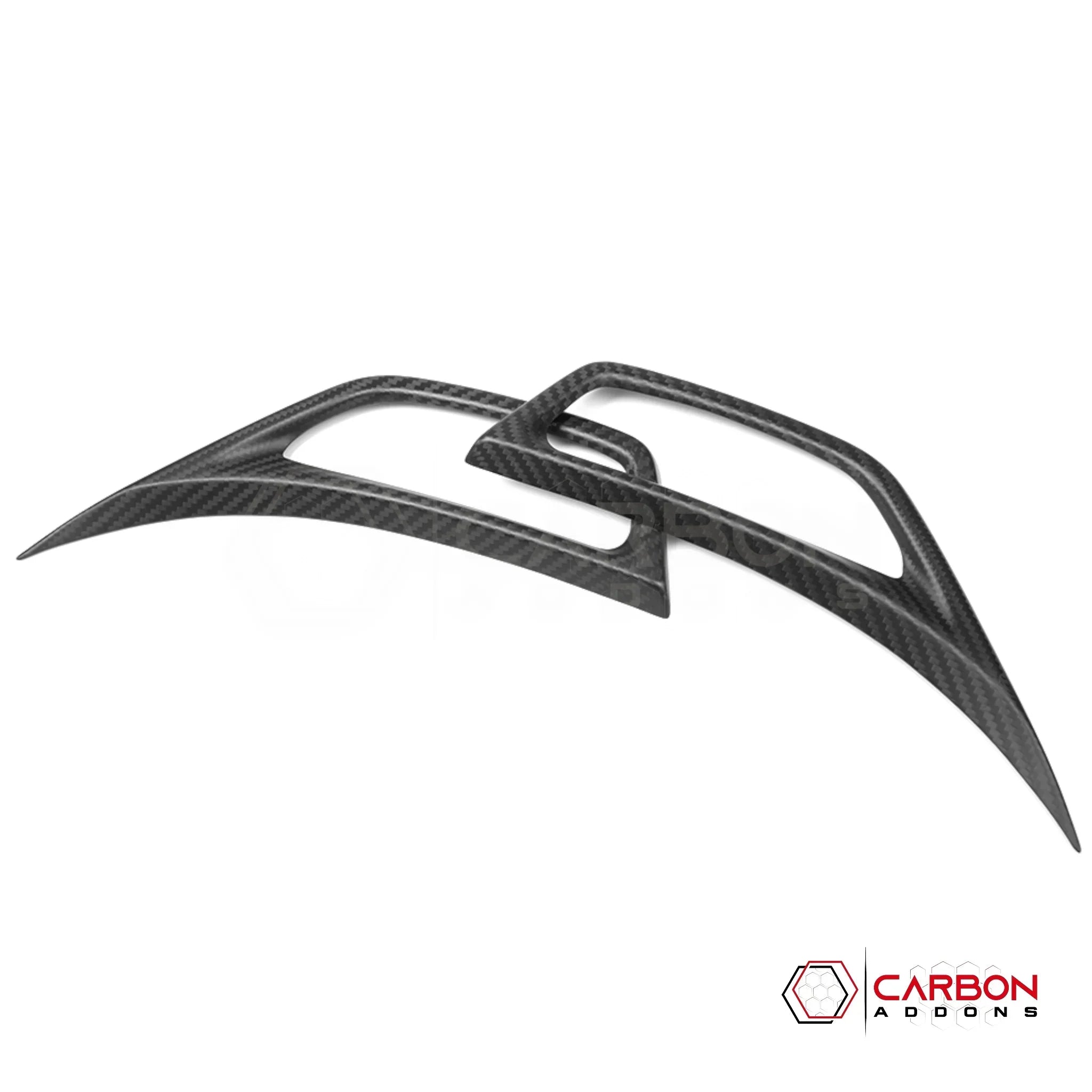 2018+ Jeep Wrangler JL & 2020+ Gladiator JT Real Carbon Fiber Fender Side Vent Trim Covers