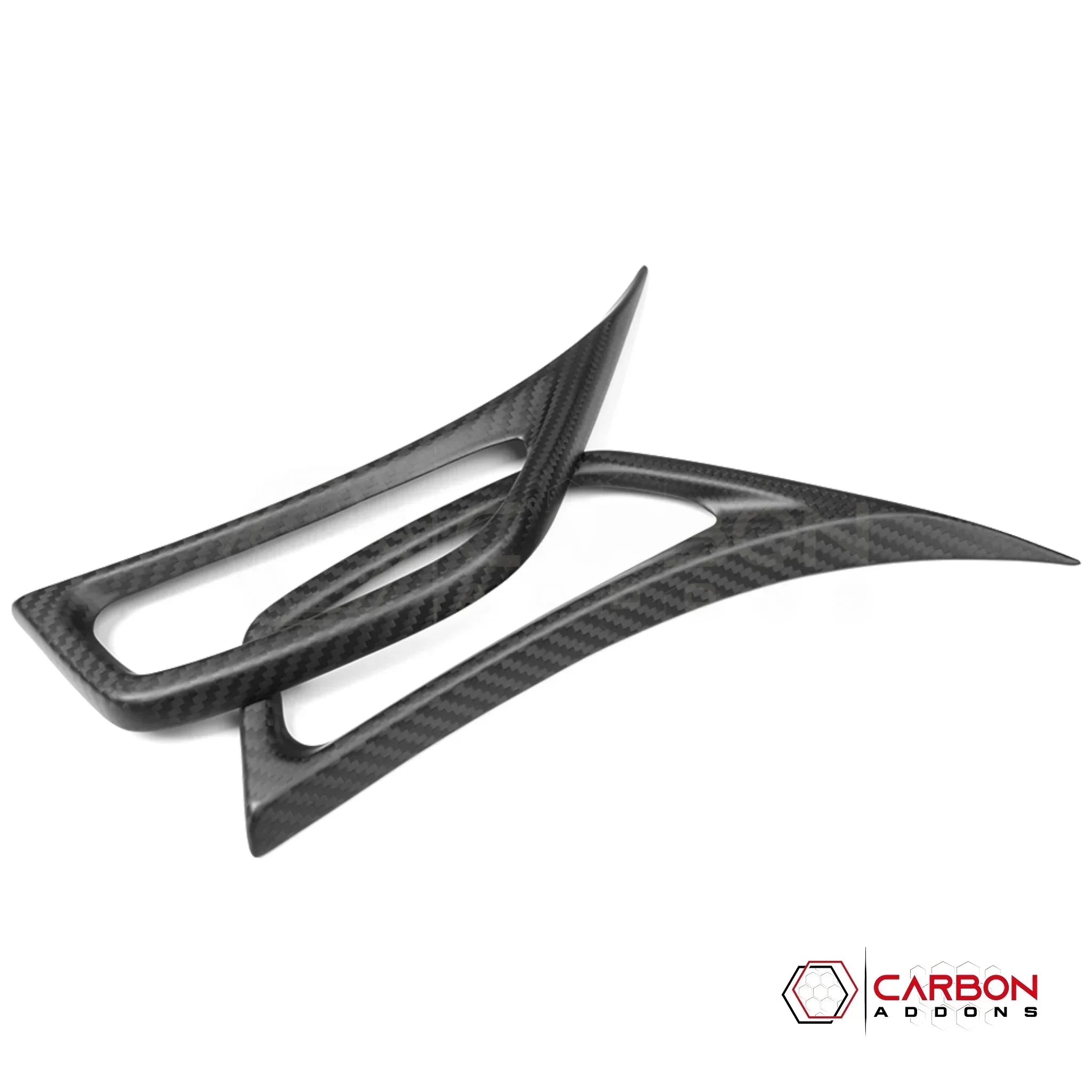 2018+ Jeep Wrangler JL & 2020+ Gladiator JT Real Carbon Fiber Fender Side Vent Trim Covers