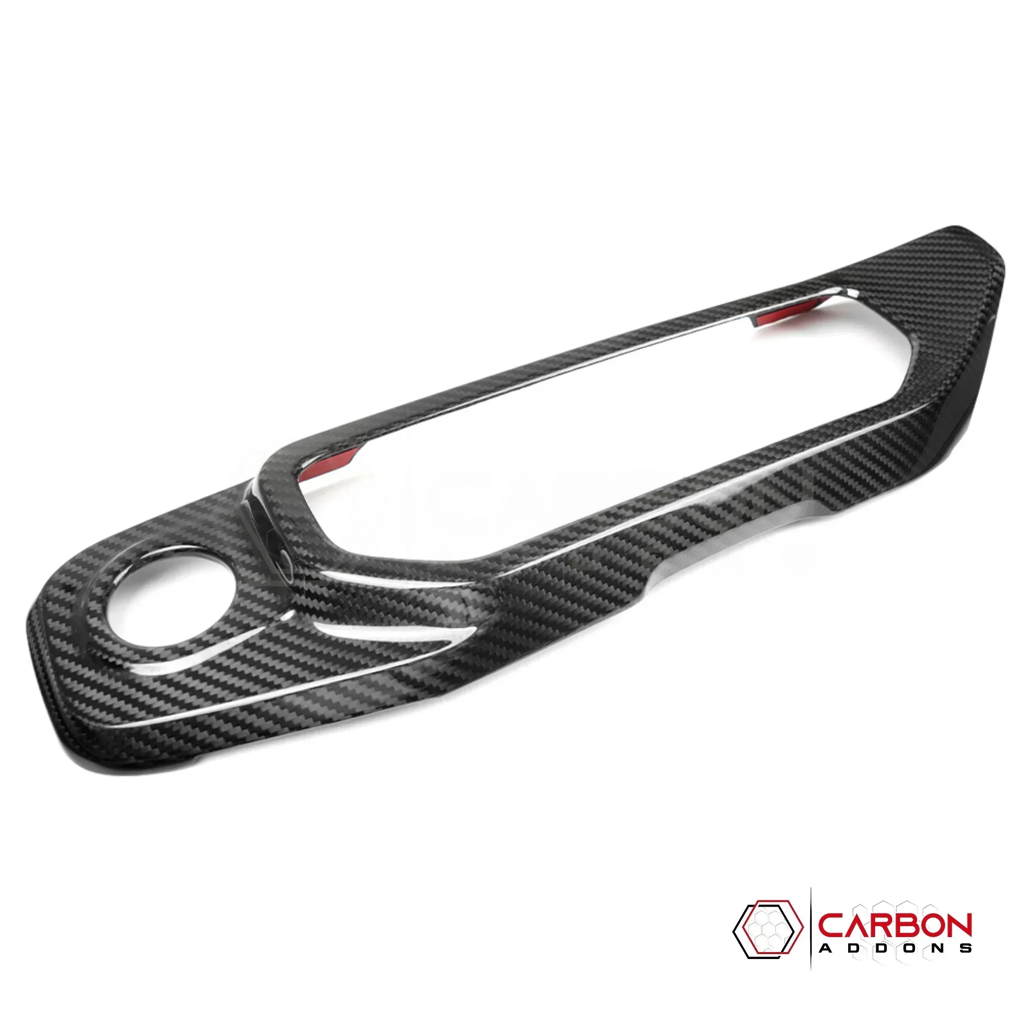 2018+ Jeep Wrangler JL & 2020+ Gladiator JT Real Carbon Fiber Push Start & Radio Control Trim Cover