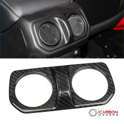 2018+ Jeep Wrangler JL / 2020+ Gladiator JT Rear Air Vents Outlet Cover – Real Dry Carbon Fiber (Glossy or Matte) 2020–Current