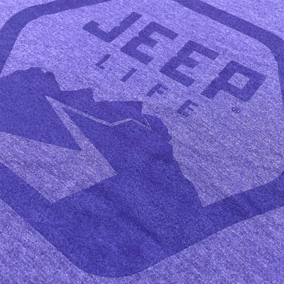 Mens Jeep® Life Purple Tone Triblend T-Shirt