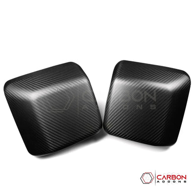 2018+ Jeep Wrangler JL & 2020+ Gladiator JT Real Carbon Fiber Mirror Covers (With or Without Turn Signal)