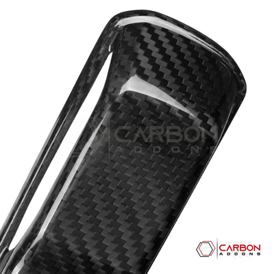 2018+ Jeep Wrangler JL & 2020+ Gladiator JT Real Carbon Fiber Windshield Hold Down Bracket Covers (2pcs)