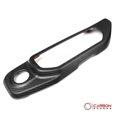 2018+ Jeep Wrangler JL & 2020+ Gladiator JT Real Carbon Fiber Push Start & Radio Control Trim Cover