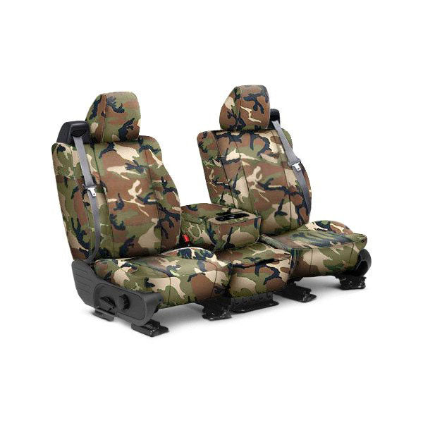 Custom Fit Truck Seat Covers for Ford, Chevy, Ram & Toyota – Retro Camouflage | Made in USA
