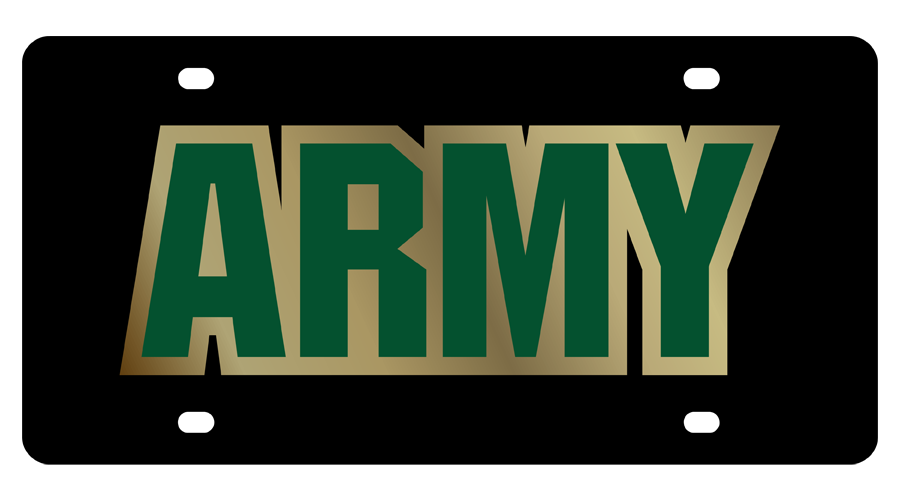 US ARMY Carbon Steel License Plate
