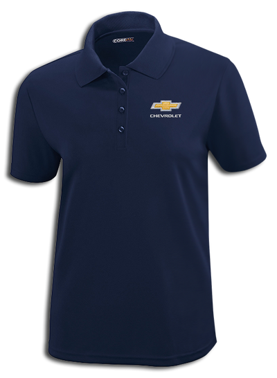 ladies-chevrolet-gold-bowtie-core365-polo