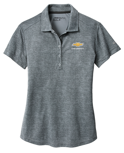 ladies-chevrolet-gold-bowtie-nike-golf-dri-fit-crosshatch-polo