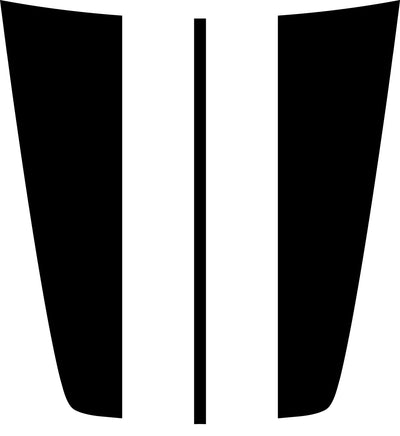 Center Racing Stripes Hood Decal Cover for 2015-2022 Chevrolet Colorado