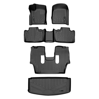 SMARTLINER 2015 - 2025 Dodge Durango 6 Passenger Custom Fit Floor Liners - 1st, 2nd, 3rd & 4th Rows