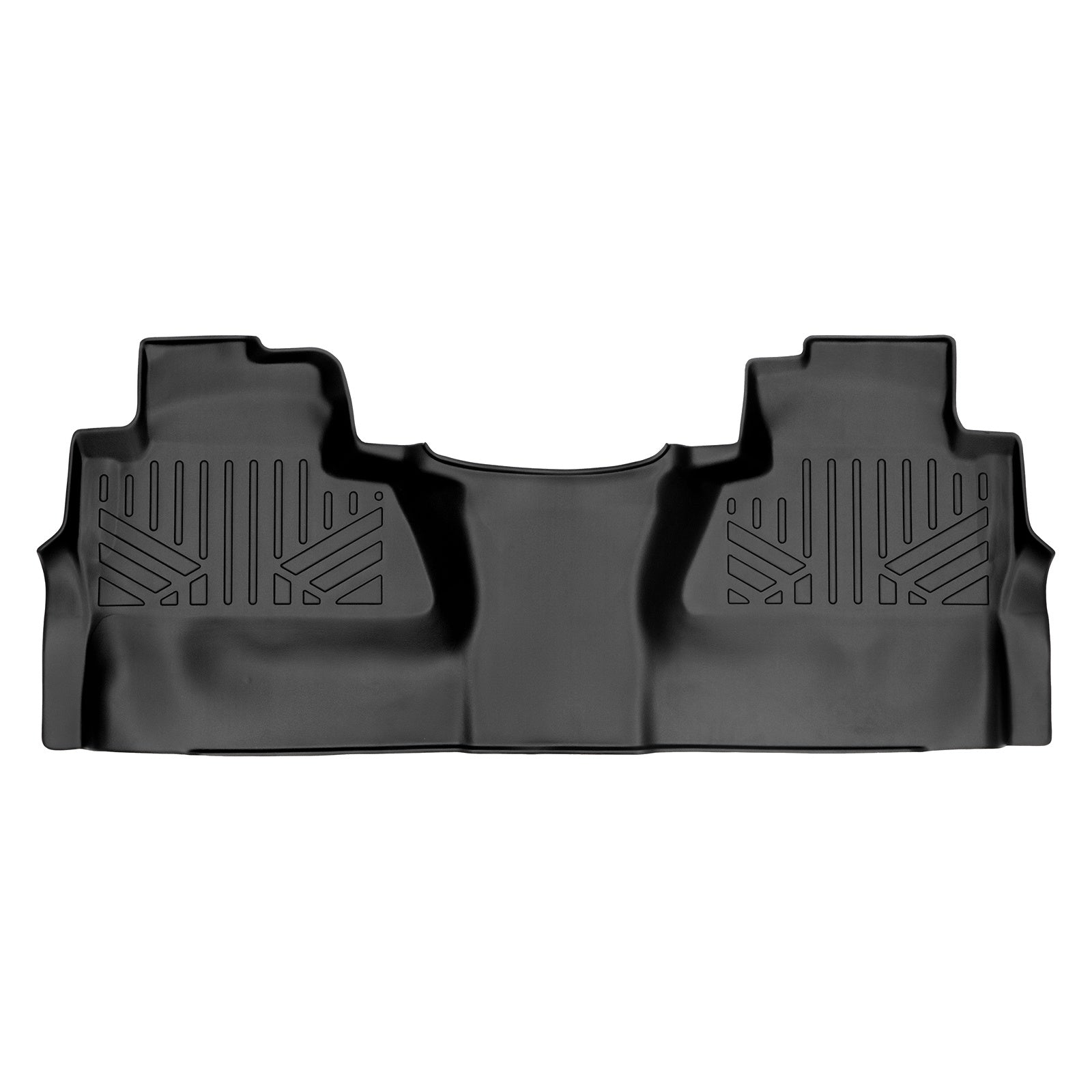 SMARTLINER 2015 - 2019 Chevrolet Silverado 3500 HD Crew Cab Custom Fit Floor Liners - 2nd Row Only - Half 2nd Row