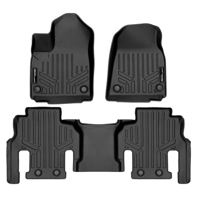 SMARTLINER 2022 - 2025 Jeep Grand Wagoneer 7 Passenger Custom Fit Floor Liners - 1st & 2nd Rows