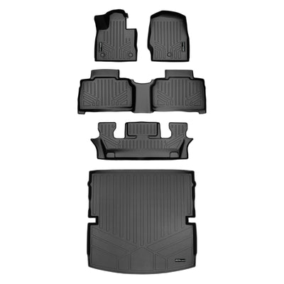 SMARTLINER 2020 - 2025 Ford Explorer 6 Passenger Custom Fit Floor Liners - 1st, 2nd, 3rd & 4th Rows