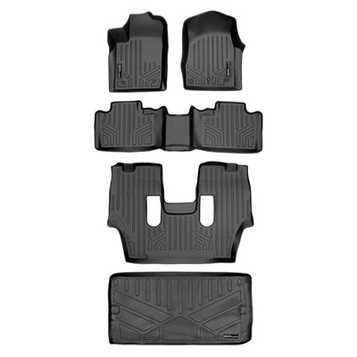SMARTLINER 2013 - 2015 Dodge Durango 6 Passenger Custom Fit Floor Liners - 1st, 2nd, 3rd & 4th Rows