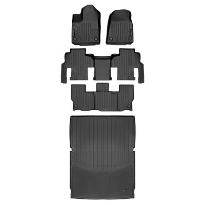 SMARTLINER 2023 - 2025 Jeep Wagoneer L 8 Passenger Custom Fit Floor Liners - 1st, 2nd, 3rd & 4th Rows