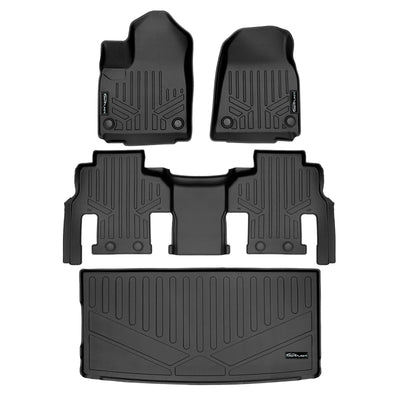 SMARTLINER 2022 - 2025 Jeep Grand Wagoneer 8 Passenger Custom Fit Floor Liners - 1st, 2nd & 3rd Rows