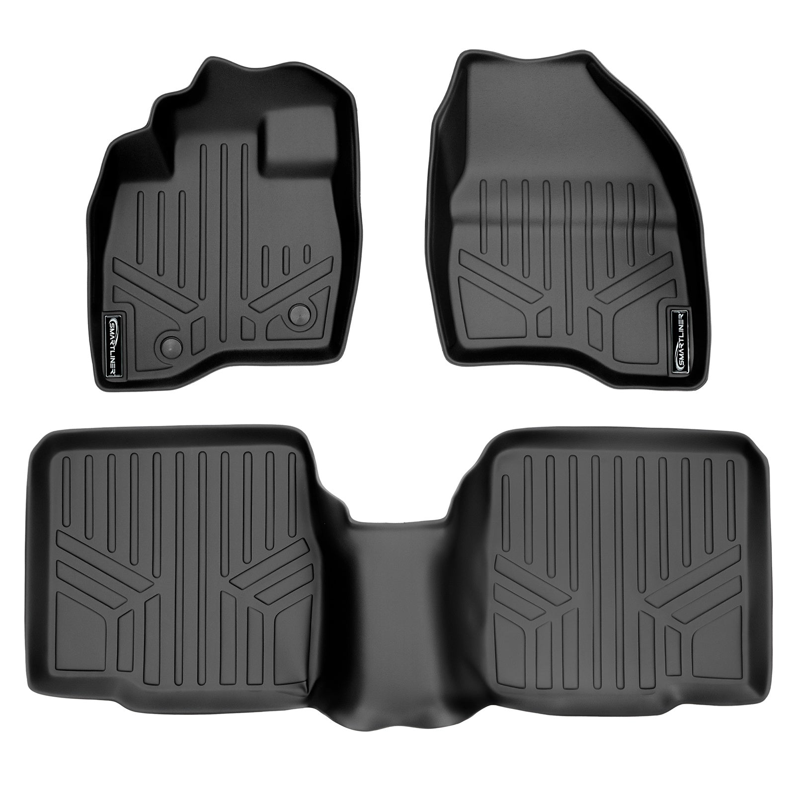 SMARTLINER 2015 - 2016 Ford Explorer 8 Passenger Custom Fit Floor Liners - 1st & 2nd Rows